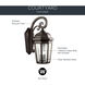 Courtyard 3 Light 22 inch Rubbed Bronze Outdoor Wall, X-Large