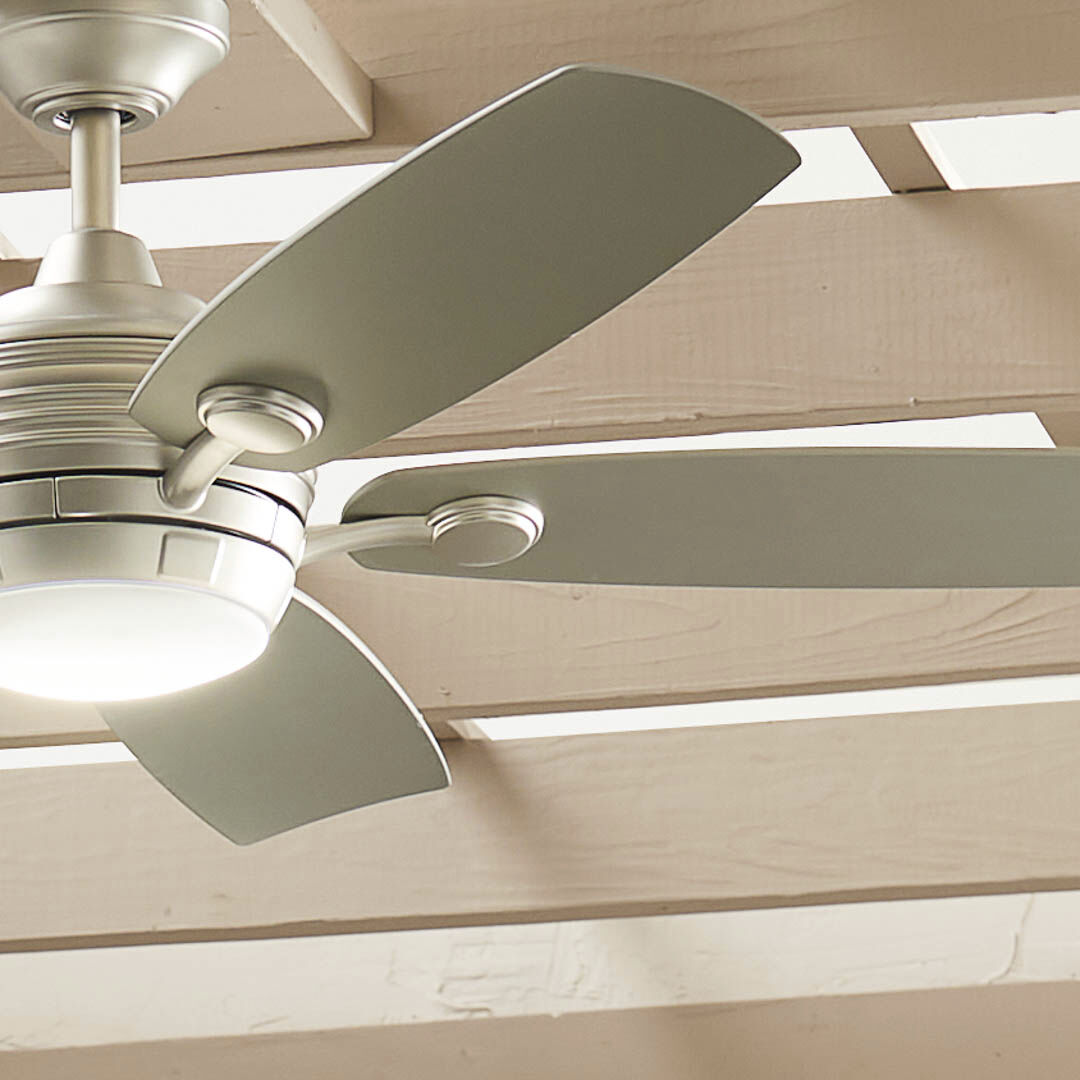 Tranquil 56 inch Brushed Nickel with Silver Blades Ceiling Fan