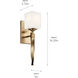 Marette 1 Light 5 inch Champagne Bronze Wall Sconce Wall Light