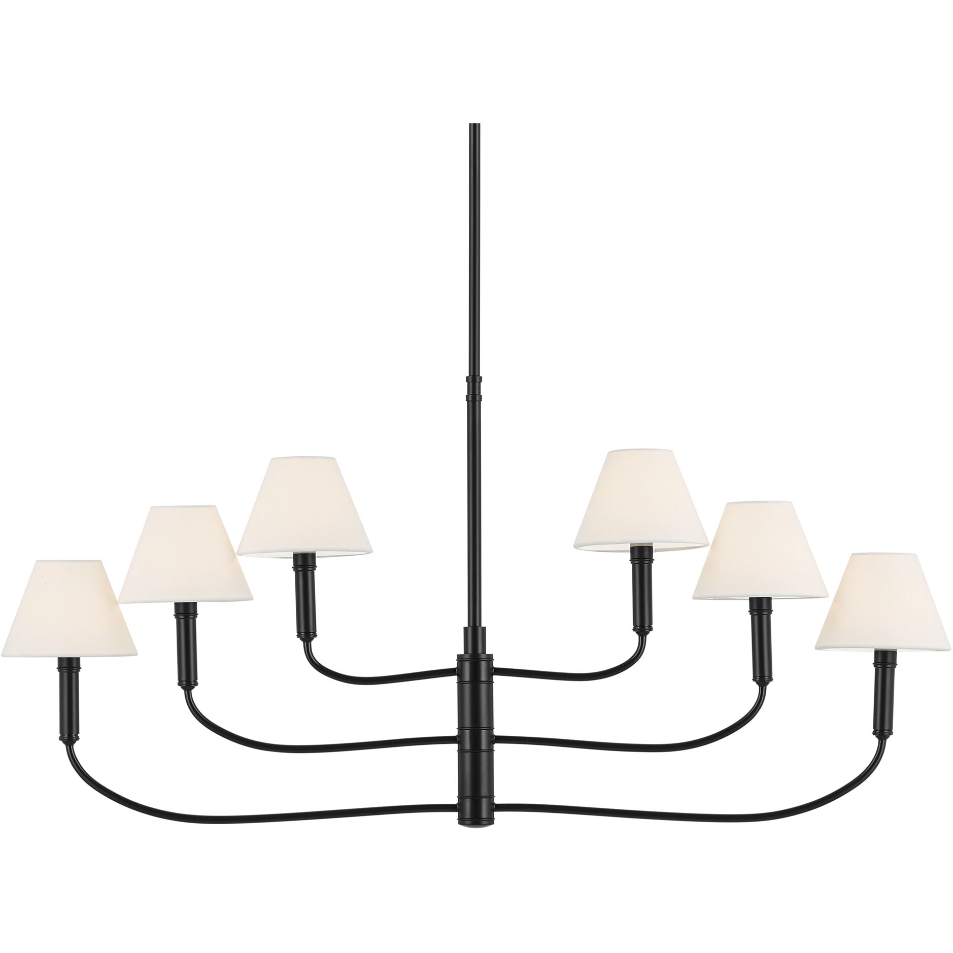 Eadie 6 Light 6 inch Black Chandelier Ceiling Light
