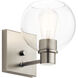 Harmony 1 Light 7 inch Brushed Nickel Wall Bracket Wall Light