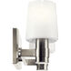 Adani 2 Light 14.5 inch Brushed Nickel Bath Bracket Wall Light, 2 Arm