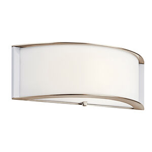 Arcola LED 15 inch Polished Nickel Wall Sconce Wall Light