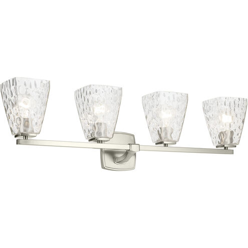 Marant 4 Light 33.25 inch Brushed Nickel Vanity Light Wall Light