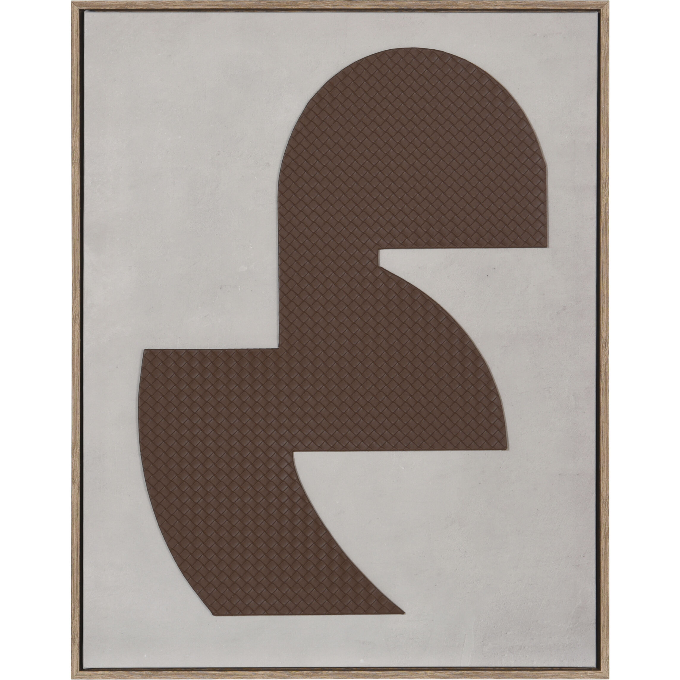 Abstract Leather Brown Wall Art