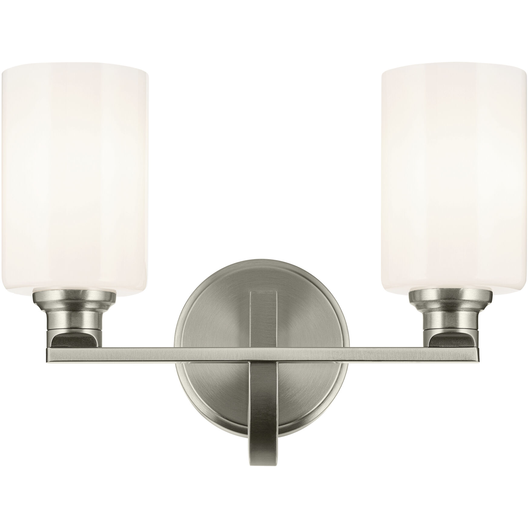 Gioe 2 Light 14.25 inch Brushed Nickel Vanity Light Wall Light