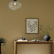 Avery 1 Light Black Semi Flush Ceiling Light