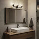 Winslow 3 Light 22 inch Black Wall Mt Bath 3 Arm Wall Light