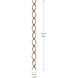 Diamond Champagne Bronze Chain
