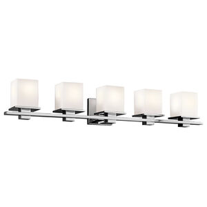 Tully 5 Light 40 inch Chrome Wall Mt Bath 5 Arm Or More Wall Light