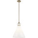 Laria 1 Light Champagne Bronze Pendant Ceiling Light in Opal