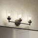 Winslow 3 Light 22 inch Black Wall Mt Bath 3 Arm Wall Light