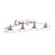 Structures 4 Light 40 inch Brushed Nickel Wall Mt Bath 4 Arm Wall Light