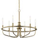 Capitol Hill 6 Light 29 inch Classic Bronze Chandelier 1 Tier Large Ceiling Light, Large