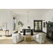 Velestino 4 Light 47.5 inch Champagne Bronze Linear Chandelier Ceiling Light