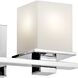 Tully 2 Light 15 inch Chrome Wall Mt Bath 2 Arm Wall Light