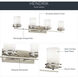 Hendrik 4 Light 34 inch Brushed Nickel Wall Mt Bath 4 Arm Wall Light in Satin Etched Cased Opal