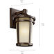 Atwood 1 Light 11 inch Brown Stone Outdoor Wall, Small