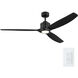 Calyx 60 inch Matte Black with Solid Wood Matte Black Blades Indoor Ceiling Fan