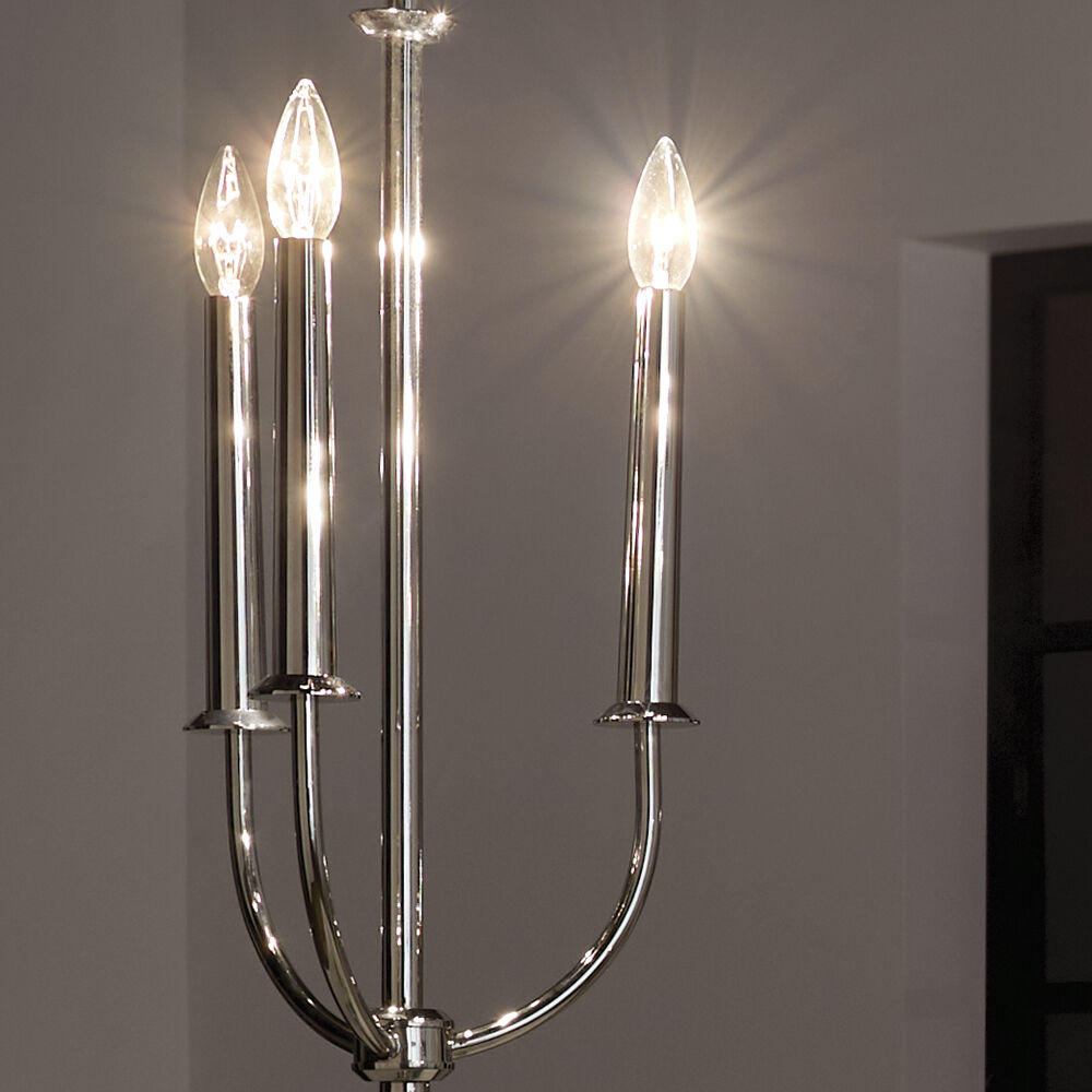 Florence 3 Light 11.25 inch Polished Nickel Chandelier Ceiling Light