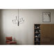 Livadia 6 Light Black Chandelier Ceiling Light, 1 Tier Medium