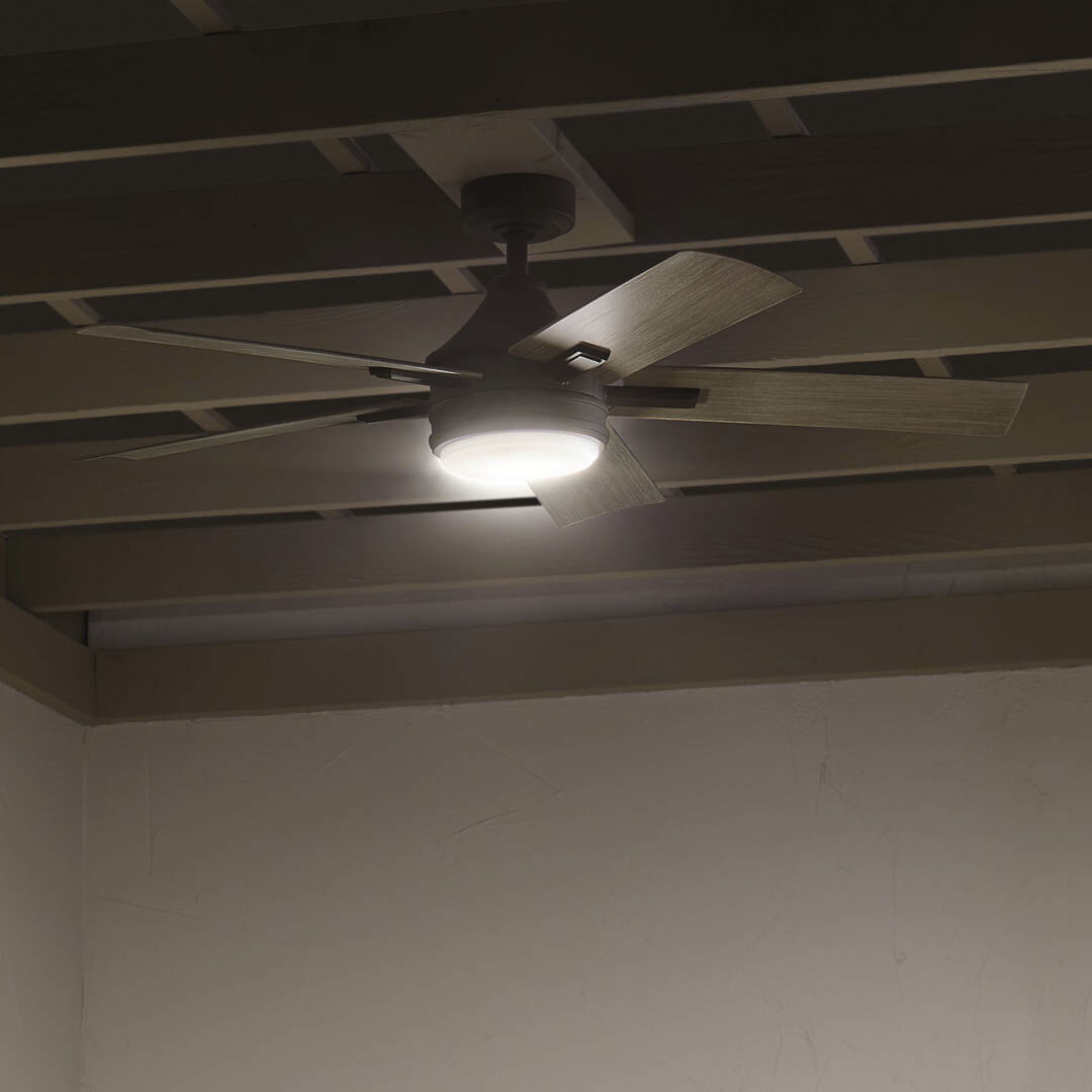 Tide 52 inch Olde Bronze with Weathered Medium Oak Blades Ceiling Fan