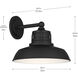 Fielding 1 Light 10 inch Textured Black Outdoor Wall Light