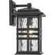 Beacon Square 1 Light 14.25 inch Textured Black Outdoor Wall Sconce, Medium