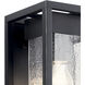 Mercer 1 Light 12 inch Black with Silver Highlights Outdoor Wall, Small