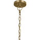 Florence 3 Light 11.25 inch Brushed Natural Brass Chandelier Ceiling Light