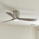 Volos 54 inch Brushed Nickel with Distressed Antique Gray/Distressed Antique Gray Blades Ceiling Fan