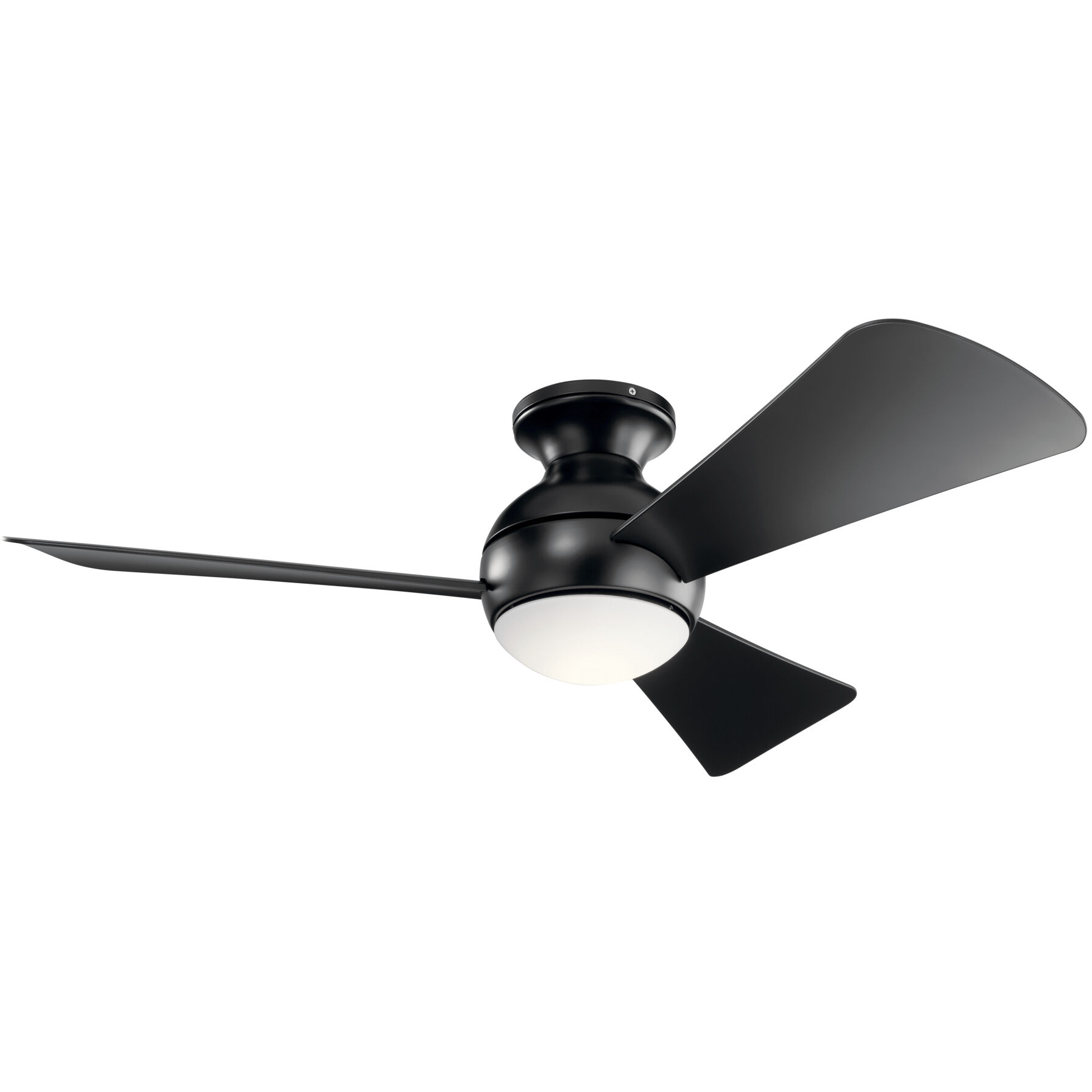 Sola 44 inch Satin Black Ceiling Fan