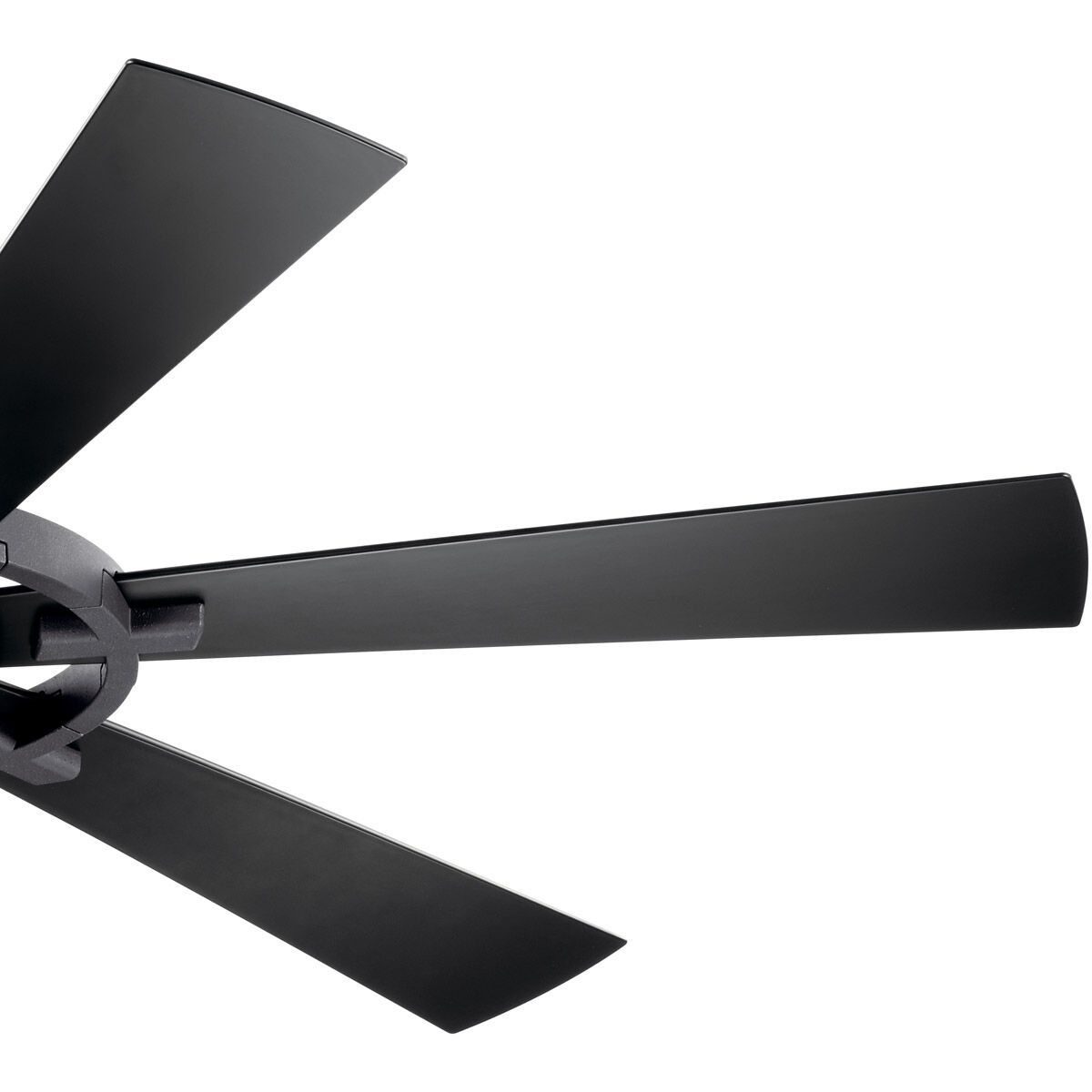 Gentry Lite 52 inch Distressed Black with Walnut Blades Ceiling Fan in Walnut/Satin Black