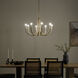 Odensa LED 29.25 inch Champagne Bronze Chandelier Ceiling Light in Brushed Gold and Champagne Bronze