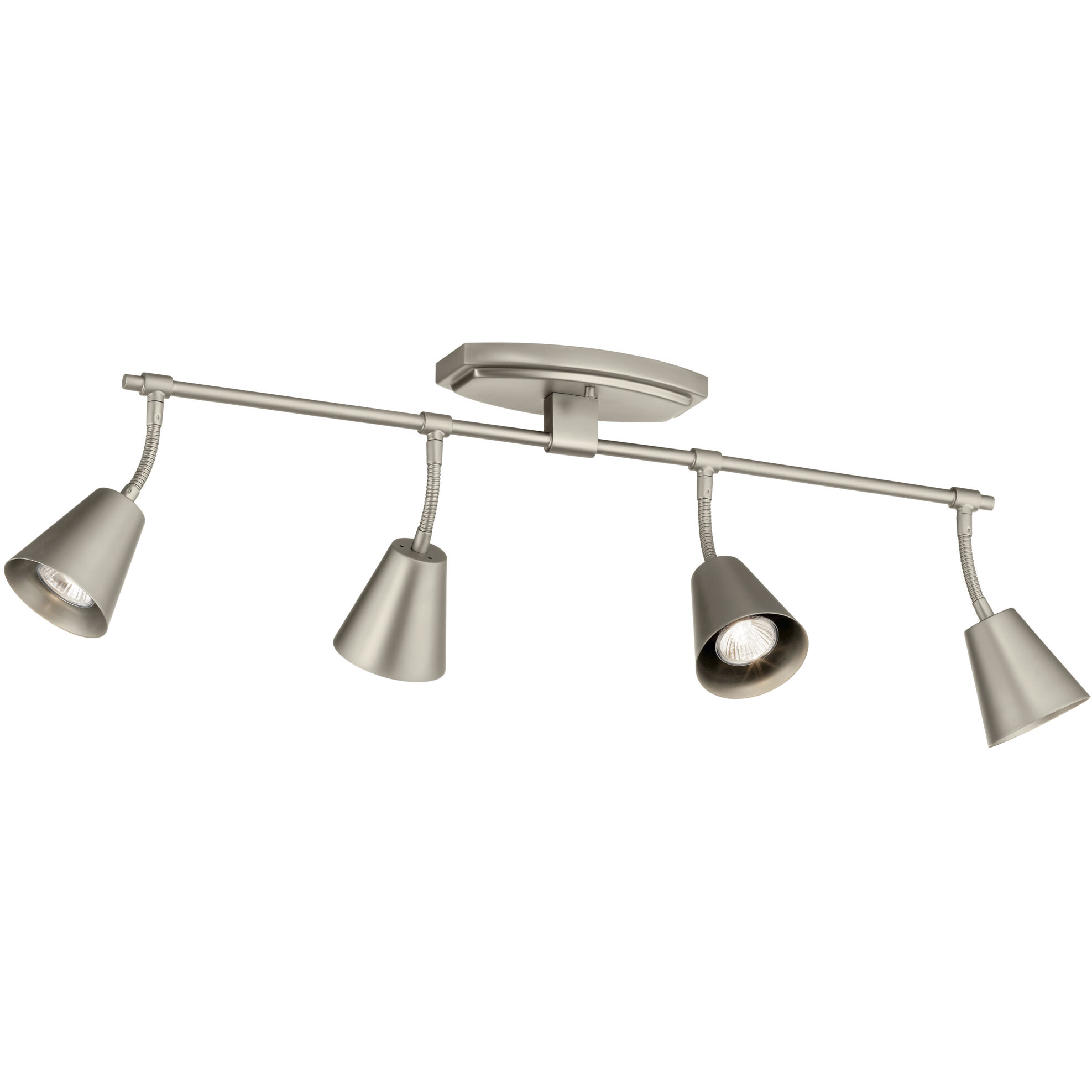 Sylvia 4 Light 120 Satin Nickel Rail Light Ceiling Light