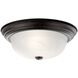 Independence 2 Light 13 inch Tannery Bronze Flush Mount Light Ceiling Light