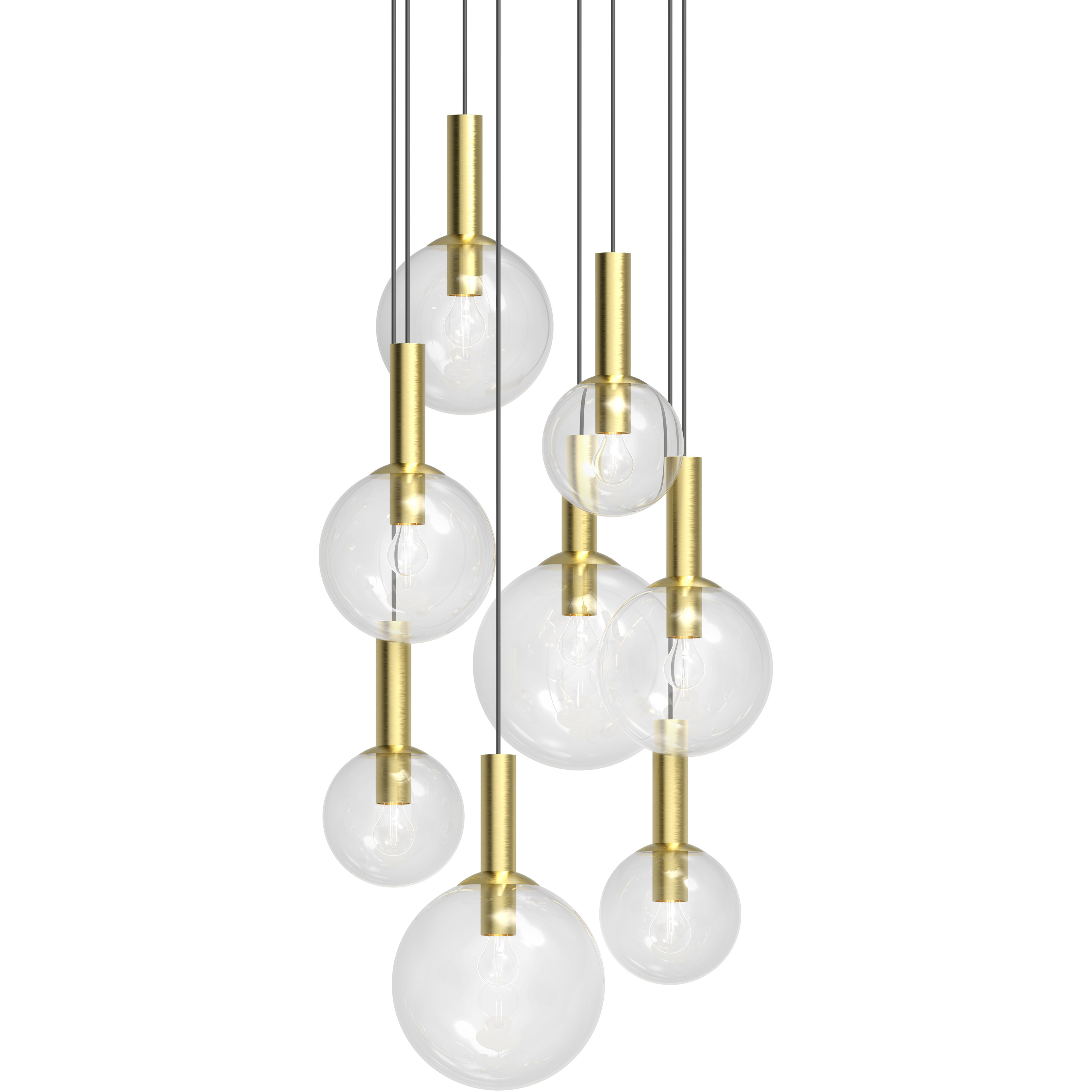 Bubbles 8 Light 29.00 inch Chandelier