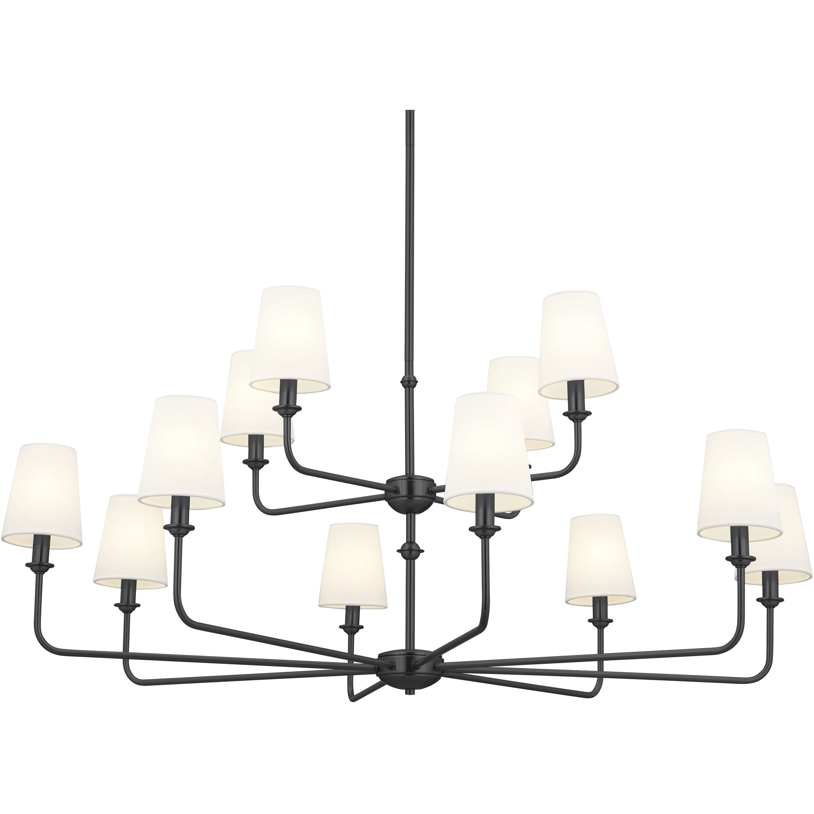 Pallas 12 Light 42.75 inch Black Chandelier Ceiling Light