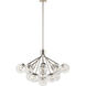 Silvarious 16 Light Polished Nickel Chandelier/Semi Flush Ceiling Light