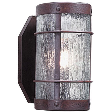 Arroyo Craftsman Valencia 1 Light 6.25 inch Bronze Wall Mount Wall Light in Amber Mica VS-9NRM-BZ - Open Box