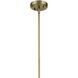 Everly 1 Light Natural Brass Pendant Ceiling Light