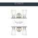 Stamos 2 Light 13 inch Brushed Nickel Bath Vanity Light Wall Light, 2 Arm