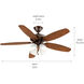 Renew Premier 52 inch Oil Brushed Bronze with Walnut Blades Ceiling Fan