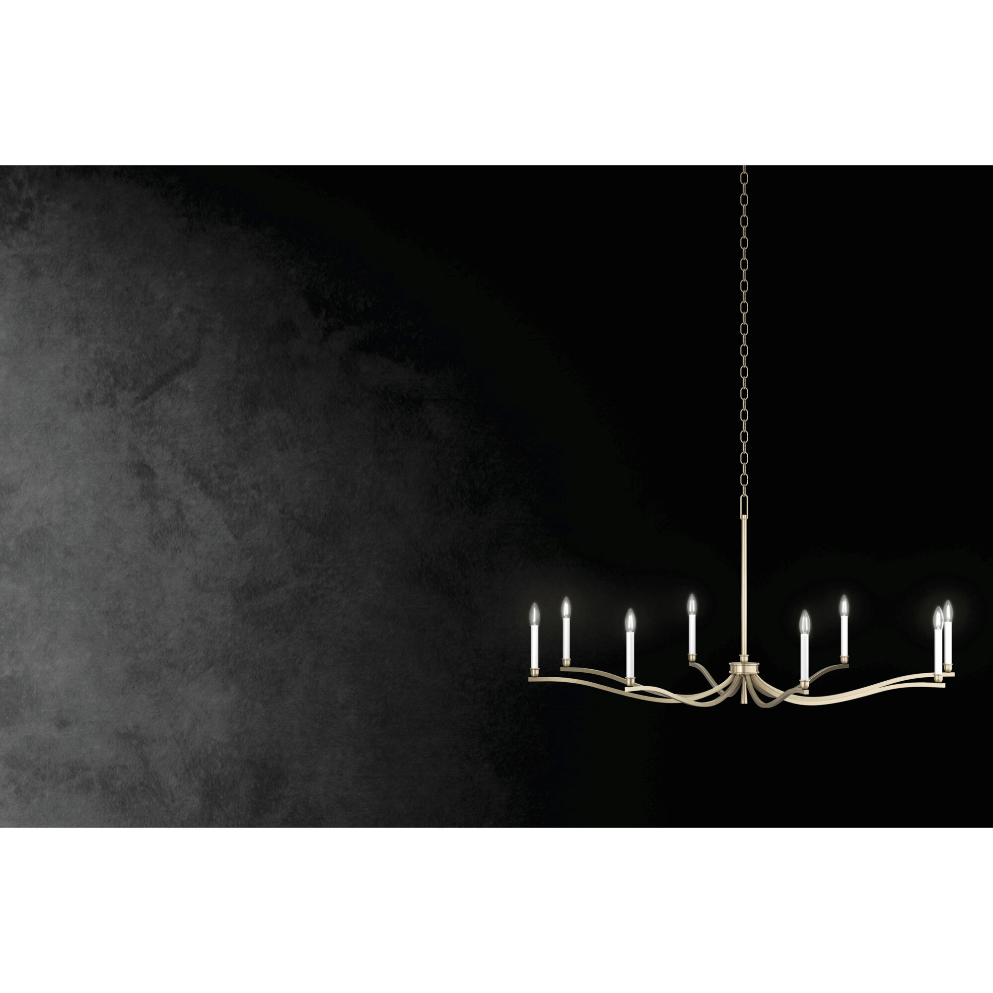 Malene 6 Light Champagne Bronze Chandelier Ceiling Light, 1 Tier Medium