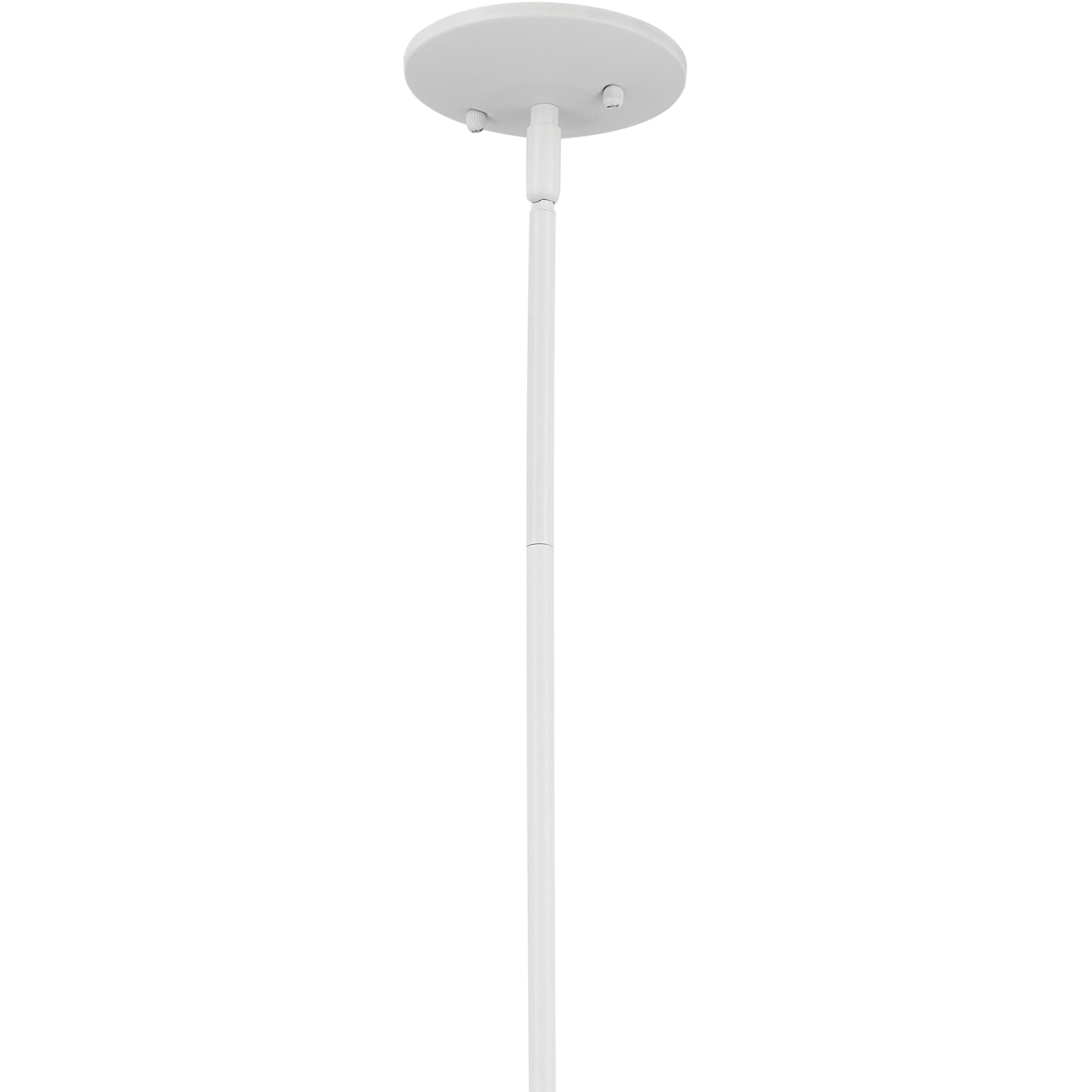 Deela LED 28 inch White Chandelier Ceiling Light