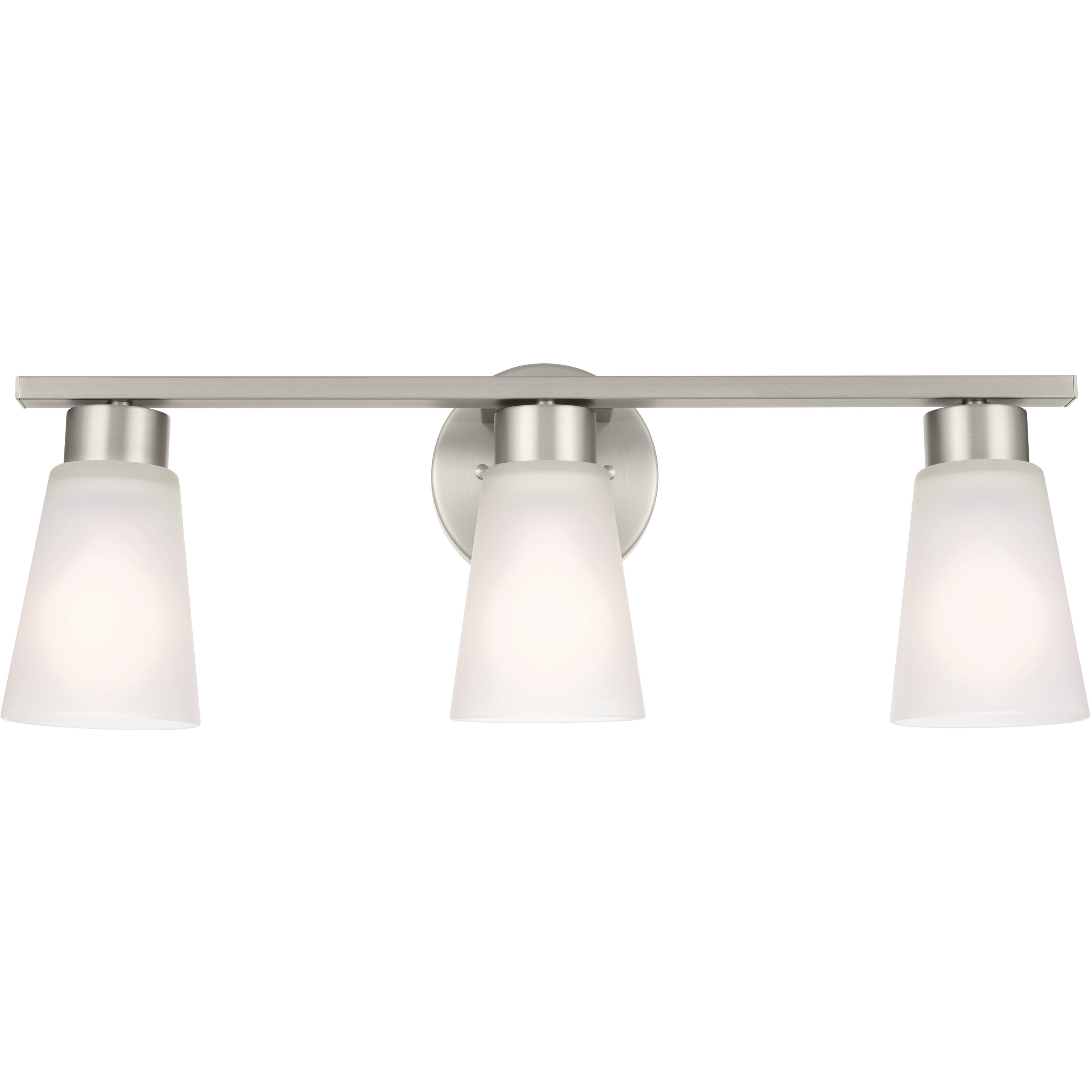 Stamos 3 Light 22 inch Brushed Nickel Bath Vanity Light Wall Light, 3 Arm