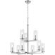 Crosby 9 Light Chrome Chandelier Ceiling Light