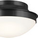 Bretta 2 Light 13.5 inch Black Flush Mount Ceiling Light