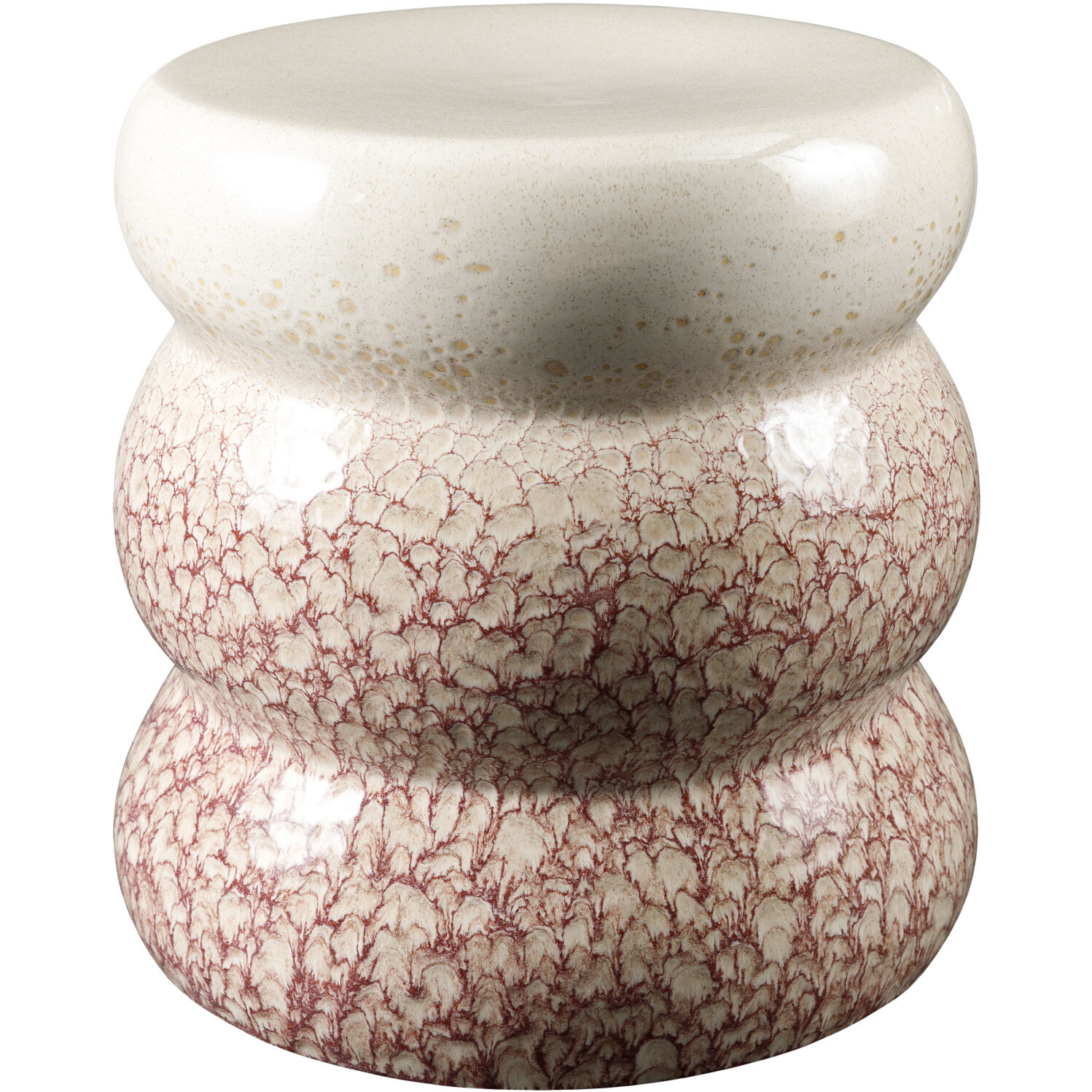 Osambela 15.4 X 14.2 inch Coral / Cream / Coral / Cream End Table