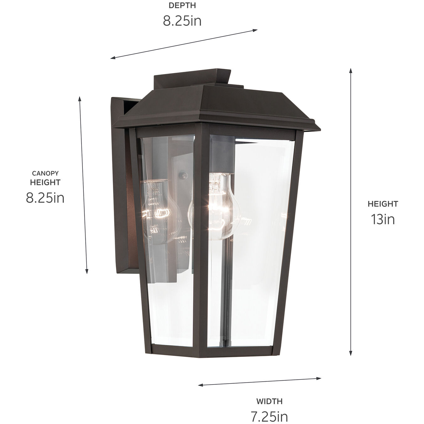 Mathus 1 Light 13 inch Olde Bronze Outdoor Wall, Small